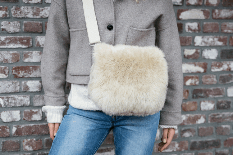 kywie muff fluffy stone