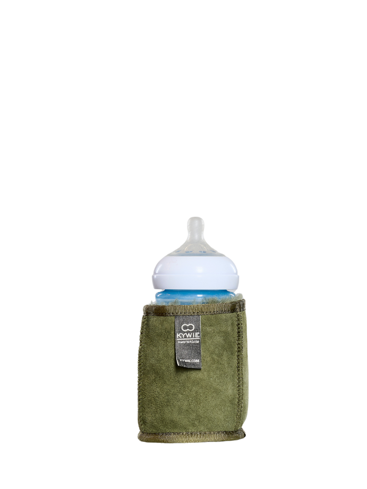 kywie Koozie Khaki Suede