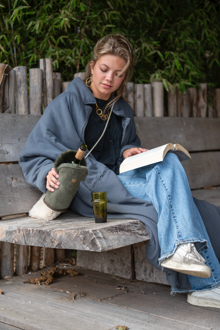 kywie tulip khaki suede