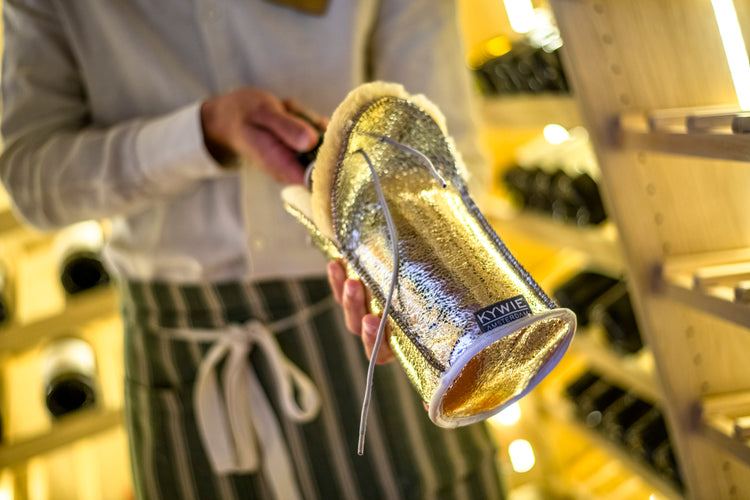 kywie champagne argent étincelant