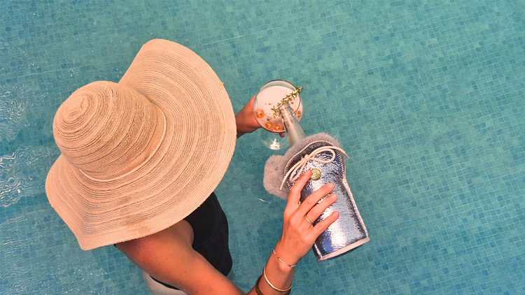 kywie champagne turquoise étincelant