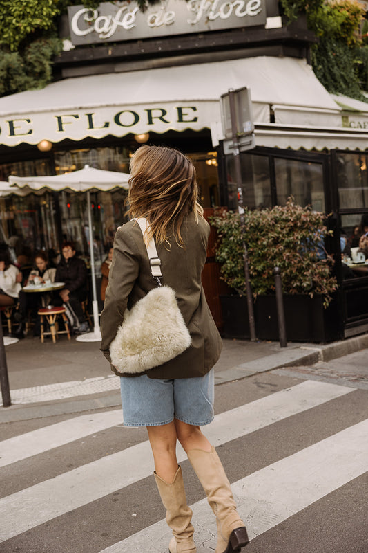 kywie pouch stone fluffy