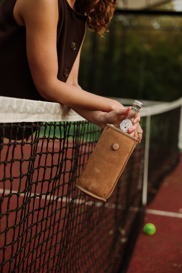 kywie wine camel suede