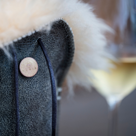 kywie champagne vintage brown fluffy