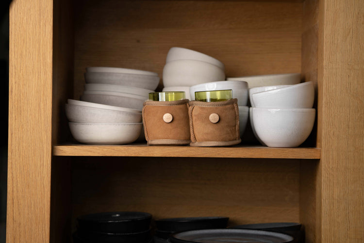 KYWIE Espresso Khaki Wildleder