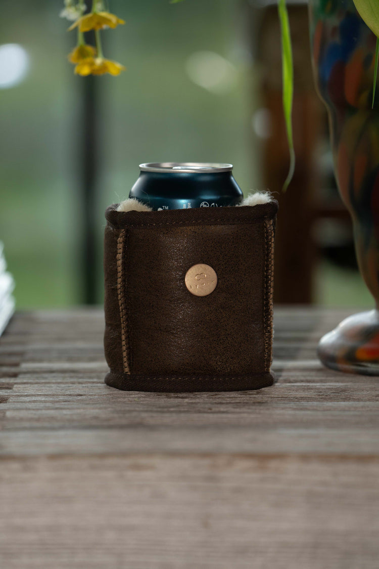 kywie Koozie Brown leather