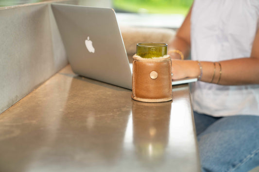 KYWIE Koozie Cuir marron