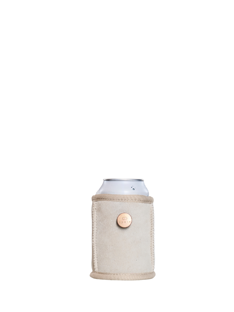 kywie Koozie Beige Suede