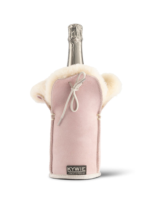 kywie champagne baby pink suede