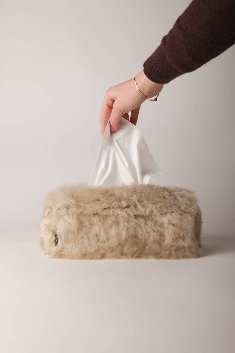 kywie tissue box cover stone fluffy