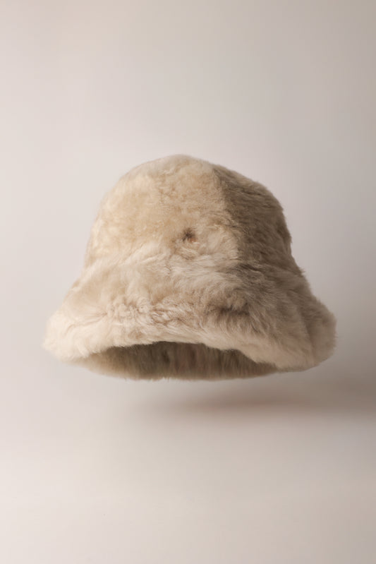 kywie bucket hat stone fluffy
