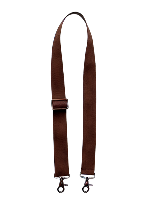 canvas strap chestnut brown