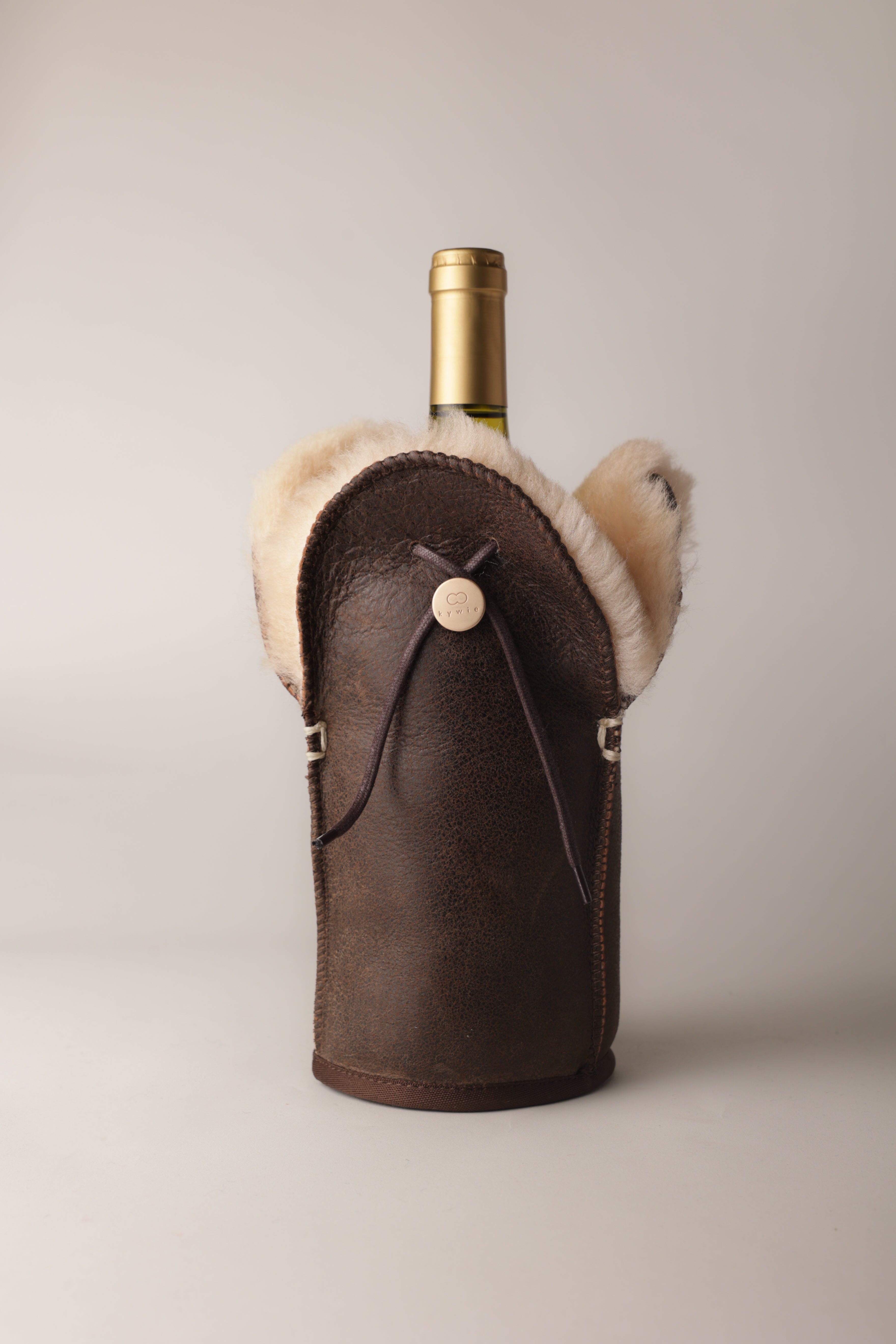 kywie champagner braunes leder