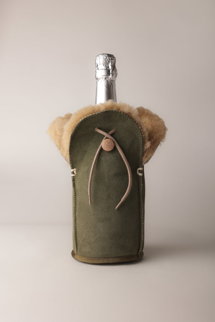 kywie champagne olive suede