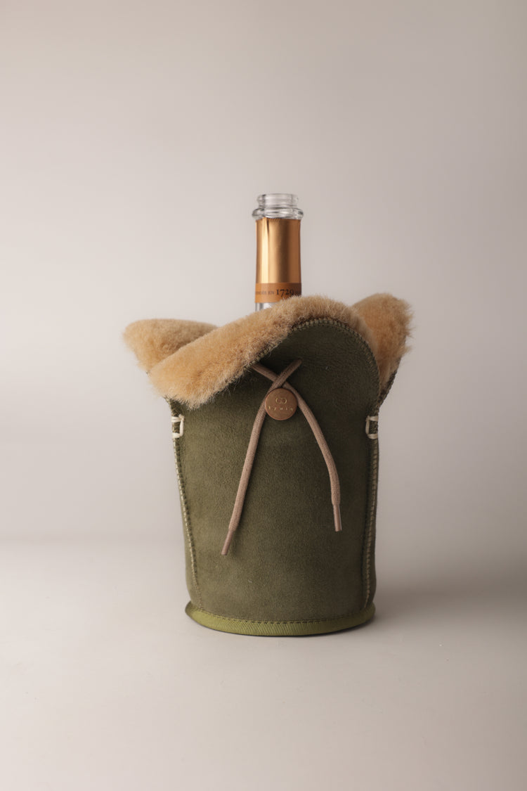 kywie xl champagne olive suede