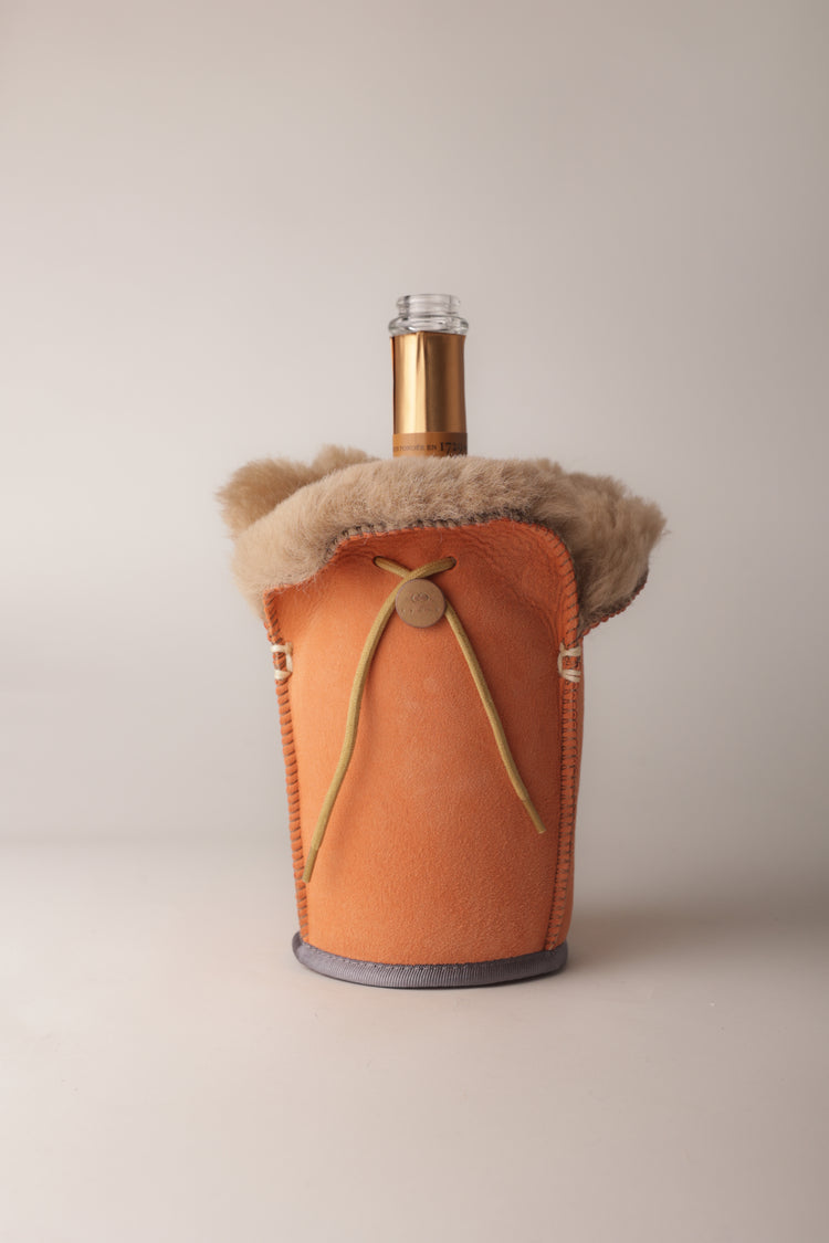 kywie xl champagne orange suede