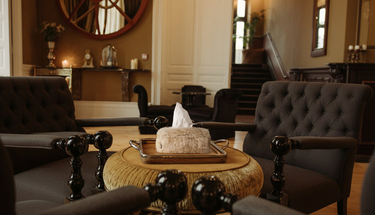 kywie tissue box cover stone fluffy