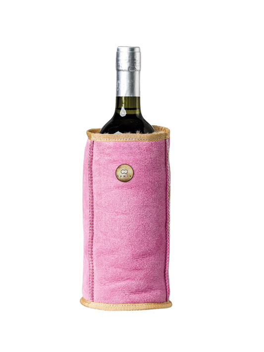 kywie wine bright pink suede