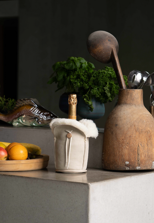 kywie xl champagne beige suede