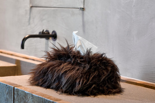 kywie tissue box cover choco fluffy