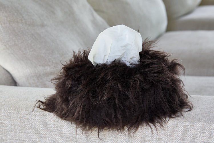 kywie tissue box cover choco fluffy