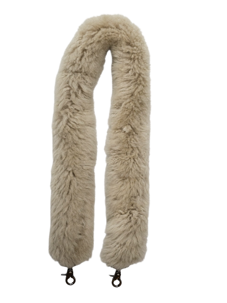 Wool strap 115 cm Stone Fluffy