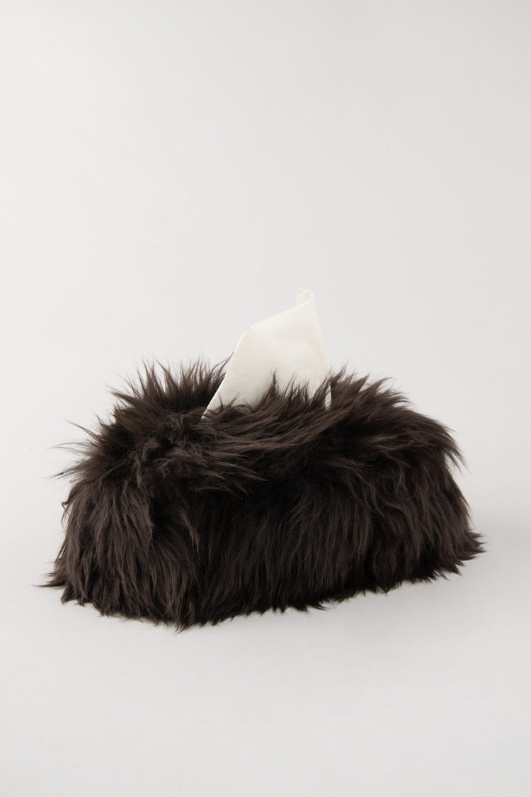 kywie tissue box cover choco fluffy