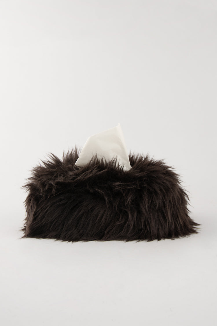 kywie tissue box cover choco fluffy